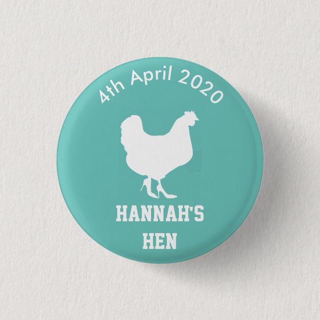 Personalized Hen Night Badge (Front)