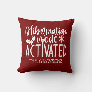 Personalized Hibernation Mood Activated Christmas  Cushion