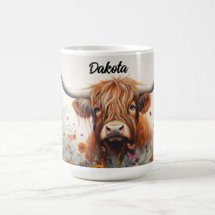 Personalized Highland Cow Mug