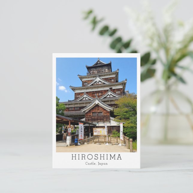Personalized Hiroshima Castle, Japan Postcard (Standing Front)