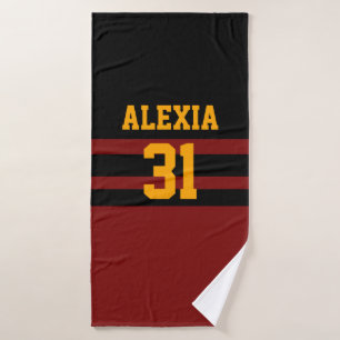 Personalized Hockey Bath Towel