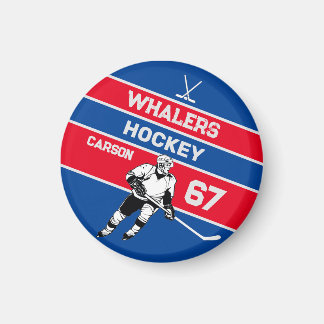 Personalized Hockey Magnet