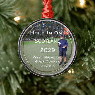 Personalized Hole In One Keepsake Ornament