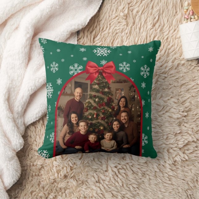 Personalized Holiday Cushion with Editable photo (Blanket)