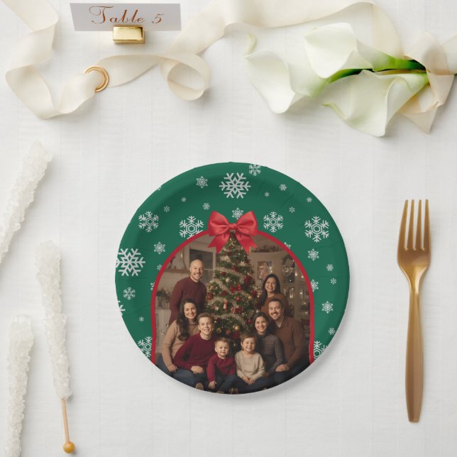 Personalized Holiday Party Plates with Editable (Wedding)