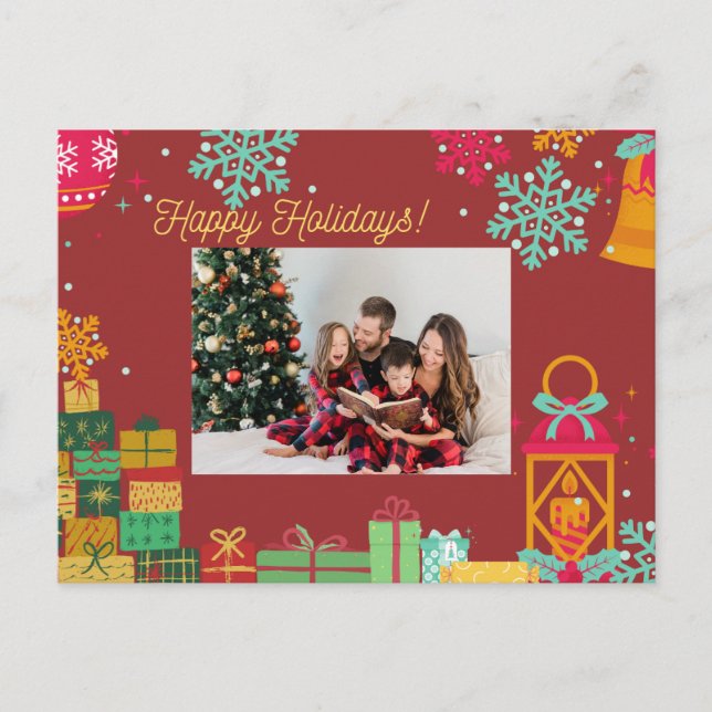 Personalized Holiday Postcard – Add Your Photo (Front)