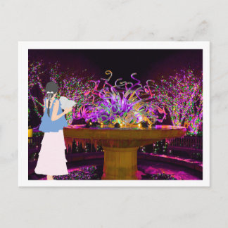 Personalized Holiday Postcard | Book, lights