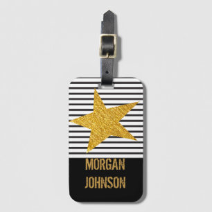 Personalized Hollywood Golden Star Actor bug Luggage Tag