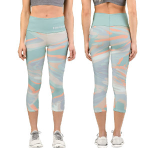 Personalized Holographic Camouflage  Capri Leggings