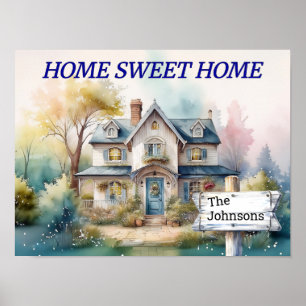 PERSONALIZED HOME Sweet HOME Poster