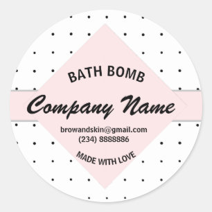 Personalized Homemade bath soap products Label