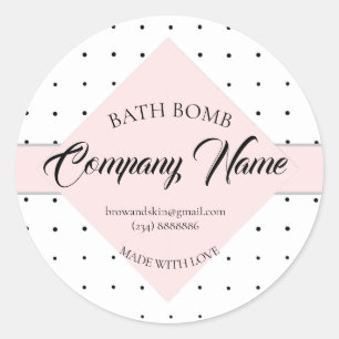 Personalized Homemade bath soap products Label