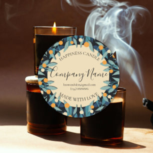 Personalized Homemade Candle Label