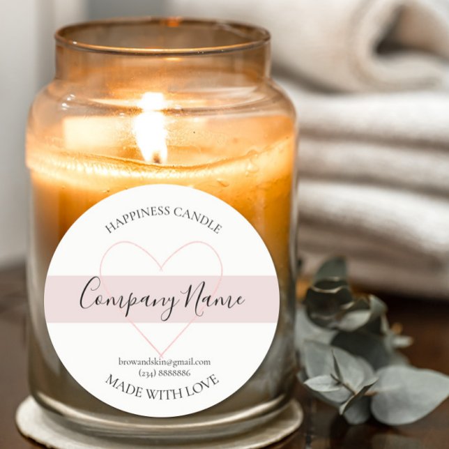 Personalized Homemade Candle Label (Creator Uploaded)