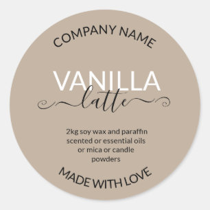 Personalized Homemade Candles Label