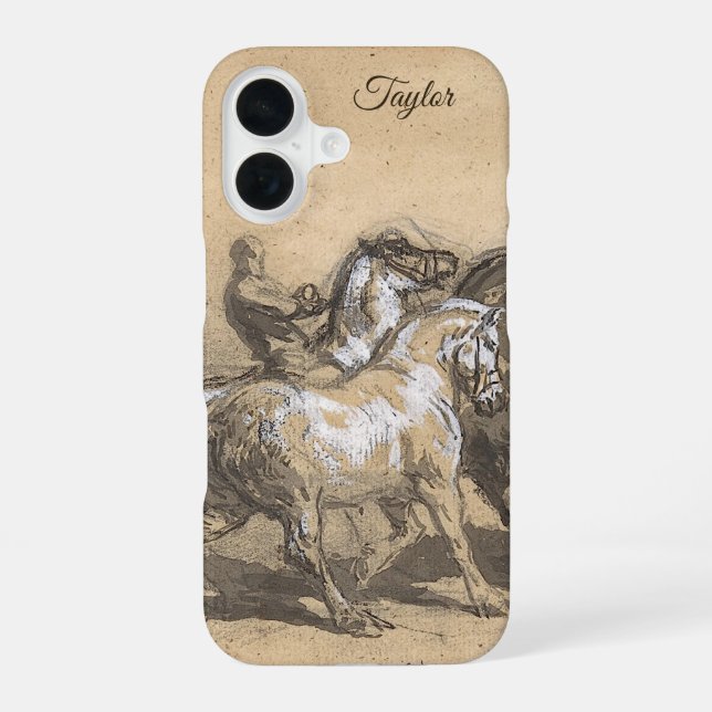 Personalized Horse Fair – Rosa Bonheur iPhone 16 Case (Back)