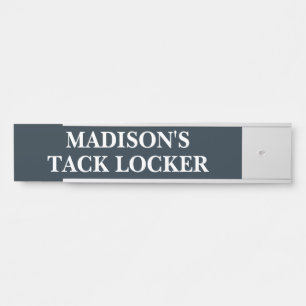 Personalized Horse Tack Room Sign Blue Custom Name
