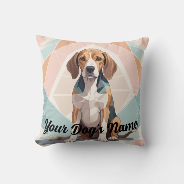 Personalized Hound Pillow (Front)
