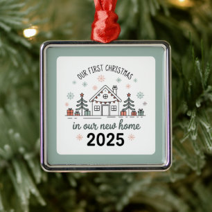 Personalized Housewarming Keepsake Metal Tree Decoration