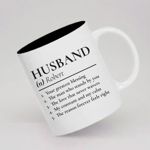 Personalized Husband Mug Newlyweds Gift for Wife