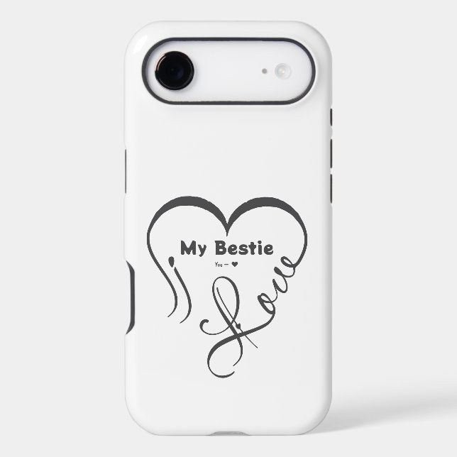 Personalized I Love My Bestie • You = ♥ (Back)