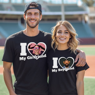 Personalized I Love My Boyfriend/Girlfriend Custom T-Shirt