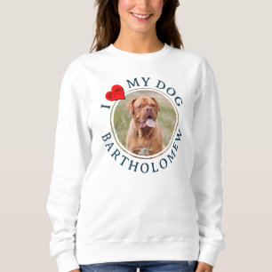 Personalized I LOVE MY DOG Hoodie