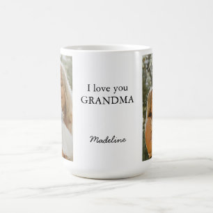 Personalized "I Love You Grandma" Photo Mug