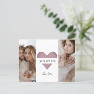Personalized 'I Love You Mom' Card 