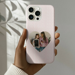 Personalized I Love You Mom Heart Photo iPhone 16 Pro Case
