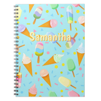Personalized Ice Cream Notebook | Sweet Summer