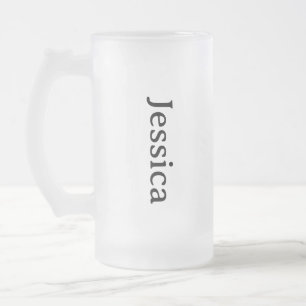 Personalized Iced Coffee Cup, Custom Beer Can Glas Frosted Glass Beer Mug