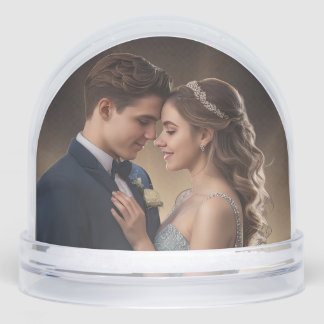 PERSONALIZED Image and Text Keepsake Snow Globe