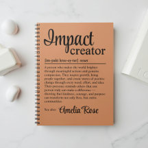 Personalized Impact Creator Definition Gift