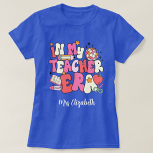 Personalized In My Teacher Era, Retro teacher's.  T-Shirt