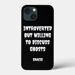 Personalized Introverted Ghost  iPhone 13 Mini Case