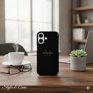 Personalized iPhone 16 Case with Name & Initial