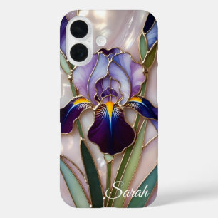 Personalized Iris Flower Phone Case Elegant