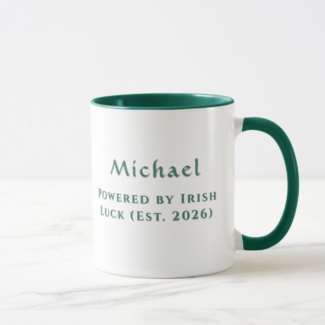  Personalized Irish Luck Celtic Lanterns Mug (Right)
