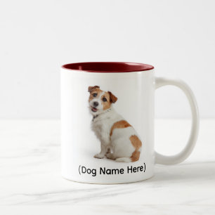 Personalized Jack Russell “I Own You” Two-Tone Coffee Mug