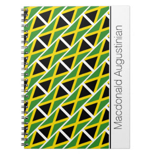Personalized JAMAICA FLAG Notebook