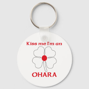 Personalized Japanese Kiss Me I'm Ohara Key Ring