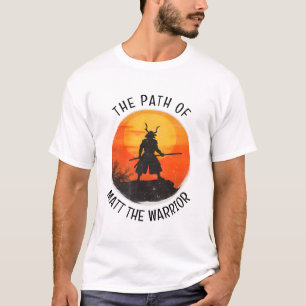 Personalized Japanese Martial Arts Samurai Warrior T-Shirt