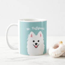 Personalized Japanese Spitz Dog / Samoyed Mug