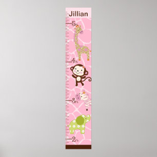 Personalized Jungle Jill Growth Chart #2