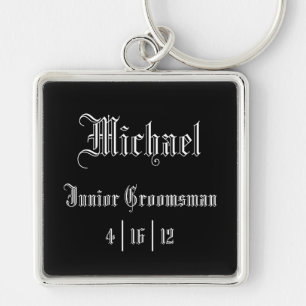 Personalized Junior Groomsman Keychain