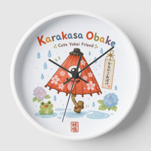 Personalized Karakasa Obake Mug Custom Name & Me Clock