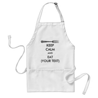 Personalized Keep Calm and Eat BBQ Cooking Apron