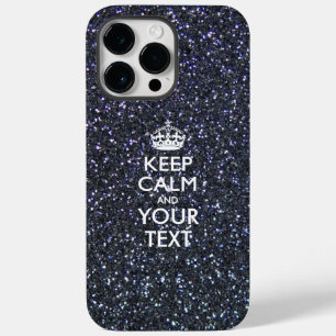 Personalized KEEP CALM AND Your Text Case-Mate iPhone 14 Pro Max Case