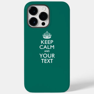Personalized KEEP CALM AND Your Text Case-Mate iPhone 14 Pro Max Case